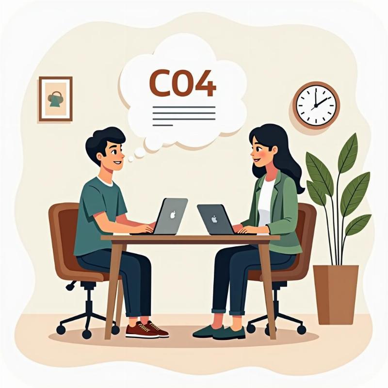 Tư vấn hướng nghiệp cho học sinh chọn ngành C04, thể hiện sự trao đổi giữa chuyên gia và học sinh